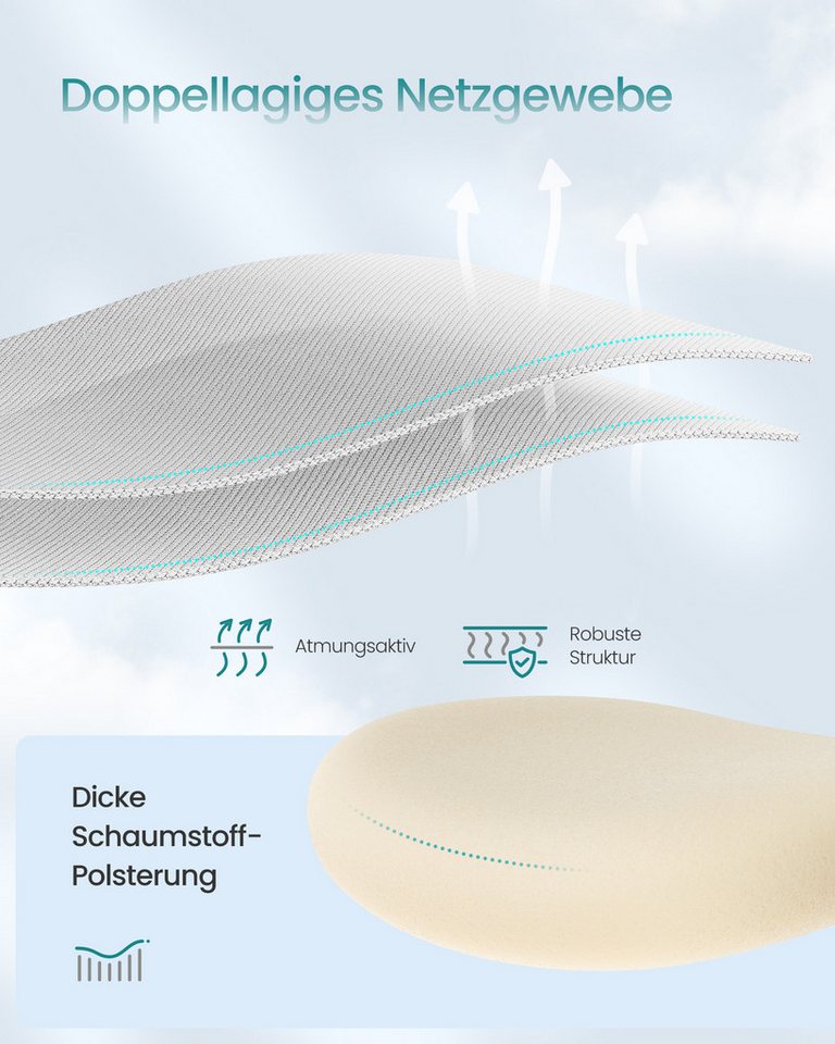 SONGMICS Bürostuhl, ergonomisch, Schreibtischstuhl, Computerstuhl, verstellbare Kopfstütze – Bild 5 von 5