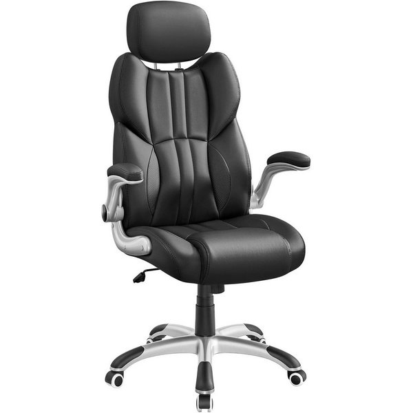SONGMICS Bürostuhl Gaming-Stuhl, verstellbare Kopfstütze, Wippfunktion, Schreibtischstuhl, verstellbare Armlehnen, Universalrollen, höhenverstellbar