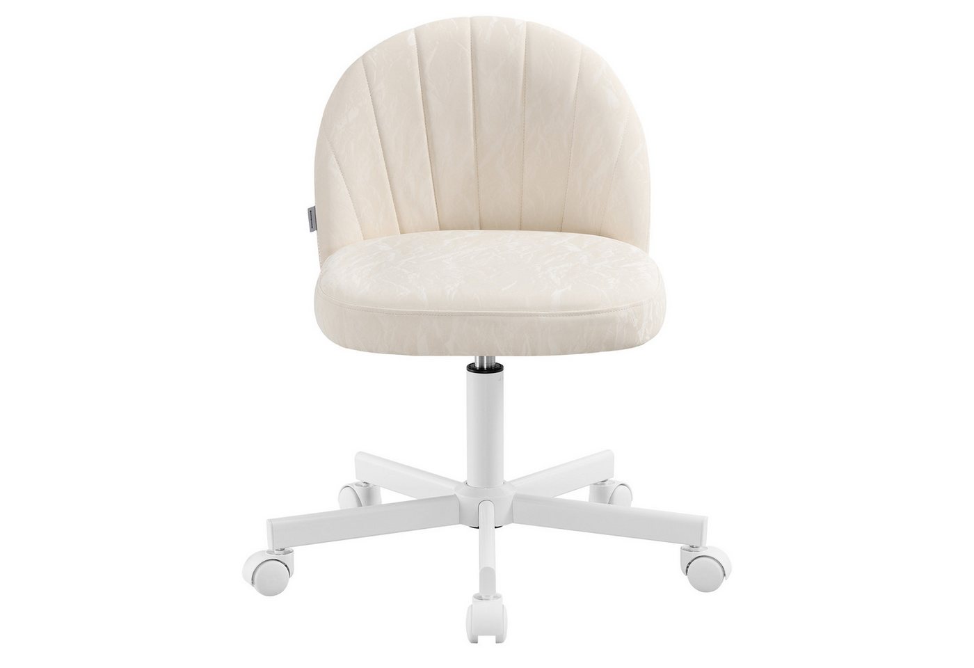 SONGMICS Bürostuhl Homeoffice-Stuhl, Schminkstuhl aus Fleece, Schreibtischstuhl, Schaumstoffpolsterung, höhenverstellbar, für Arbeitszimmer – Bild 2 von 5