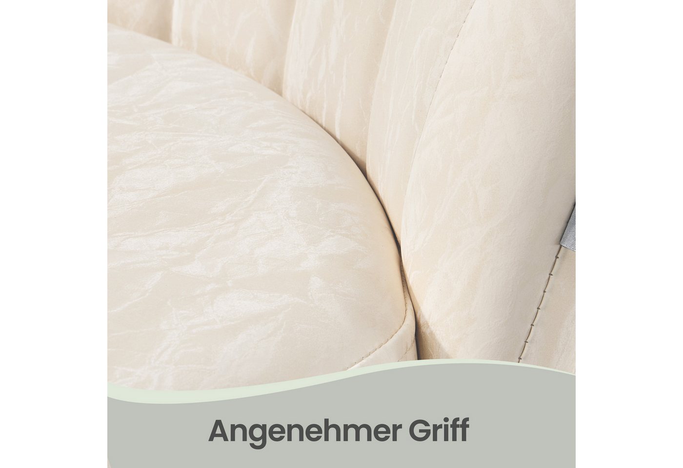 SONGMICS Bürostuhl Homeoffice-Stuhl, Schminkstuhl aus Fleece, Schreibtischstuhl, Schaumstoffpolsterung, höhenverstellbar, für Arbeitszimmer – Bild 4 von 5