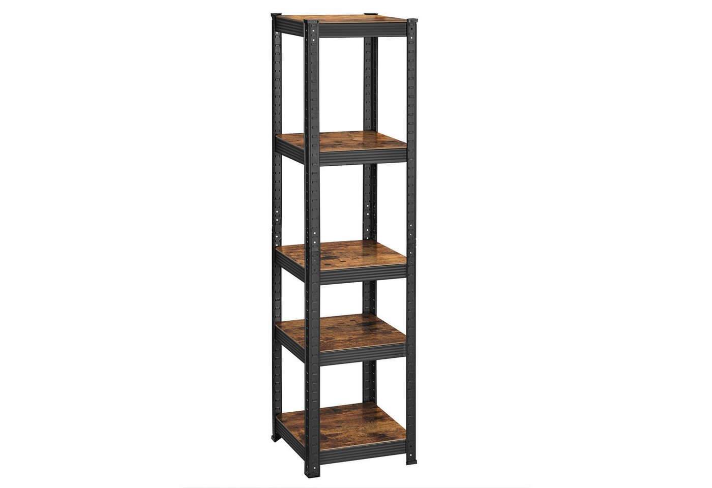 SONGMICS Standregal 5 Ablagen, verstellbar, 37 x 37 x 150 cm, bis 400 kg belastbar, 1-tlg., Bücherregal, Lagerregal, für Küche, Wohnzimmer – Bild 2 von 5