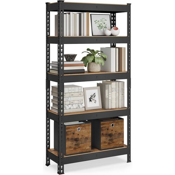 SONGMICS Standregal Bücherregal, Lagerregal, Regal mit 5 Ablagen, verstellbar, für Küche, Wohnzimmer