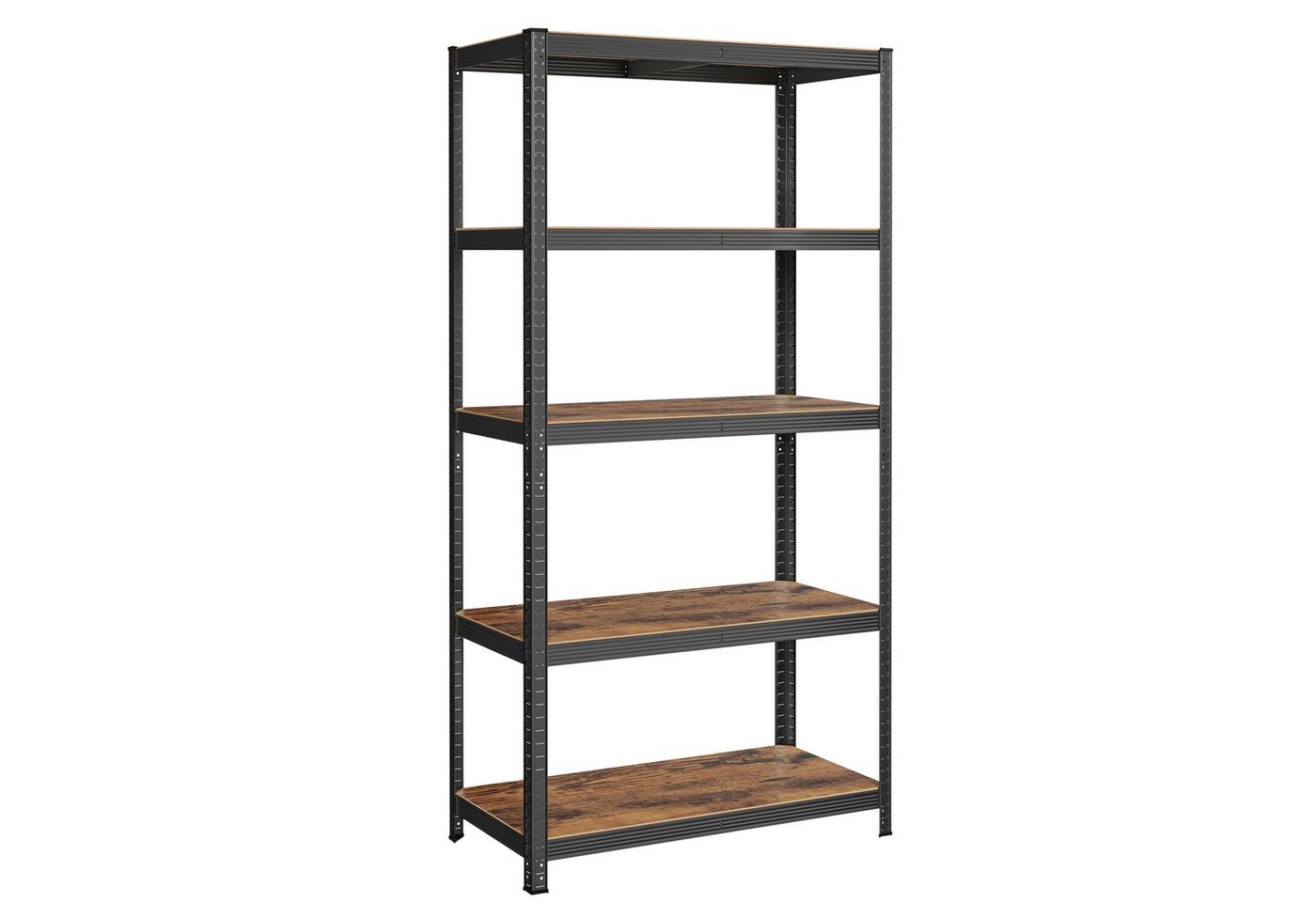 SONGMICS Standregal Bücherregal, Lagerregal, für Küche, Wohnzimmer, 1-tlg., 5 Ablagen, verstellbar, 50 x 100 x 200 cm, bis 600 kg belastbar – Bild 2 von 5