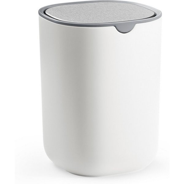 SONGMICS Tischrestebehälter Tischmülleimer Mini Mülleimer mit Deckel, 1,5 L, aus Edelstahl, für Bad, Kosmetikeimer, Tischabfalleimer, Auto