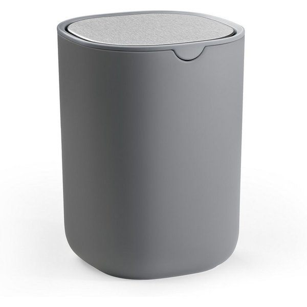 SONGMICS Tischrestebehälter Tischmülleimer Mini Mülleimer mit Deckel, 1,5 L, aus Edelstahl, für Bad, Kosmetikeimer, Tischabfalleimer, Auto