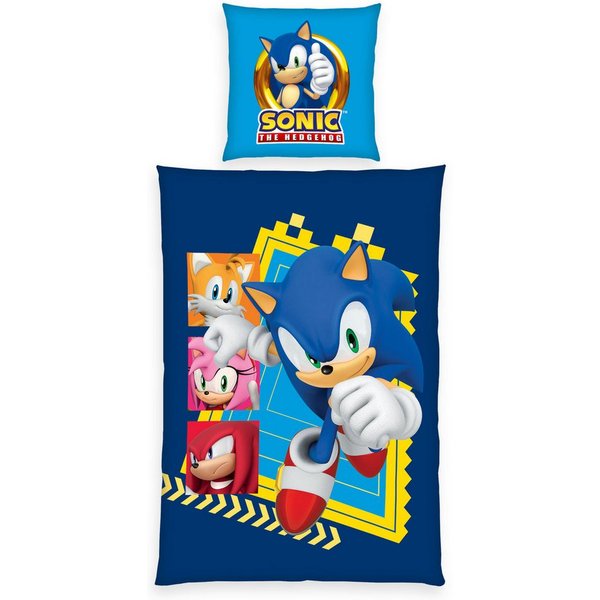 Sonic SEGA Bettwäsche Sonic, Renforcé, 2 teilig, Wendebettwäsche