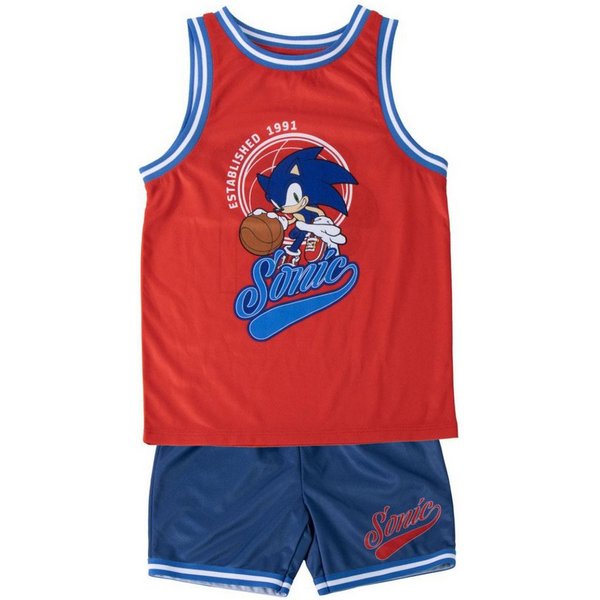 Sonic The Hedgehog Trainingsanzug - Kinder 2 Teilig Sportbekleidung Schule Freizeit (2-tlg)