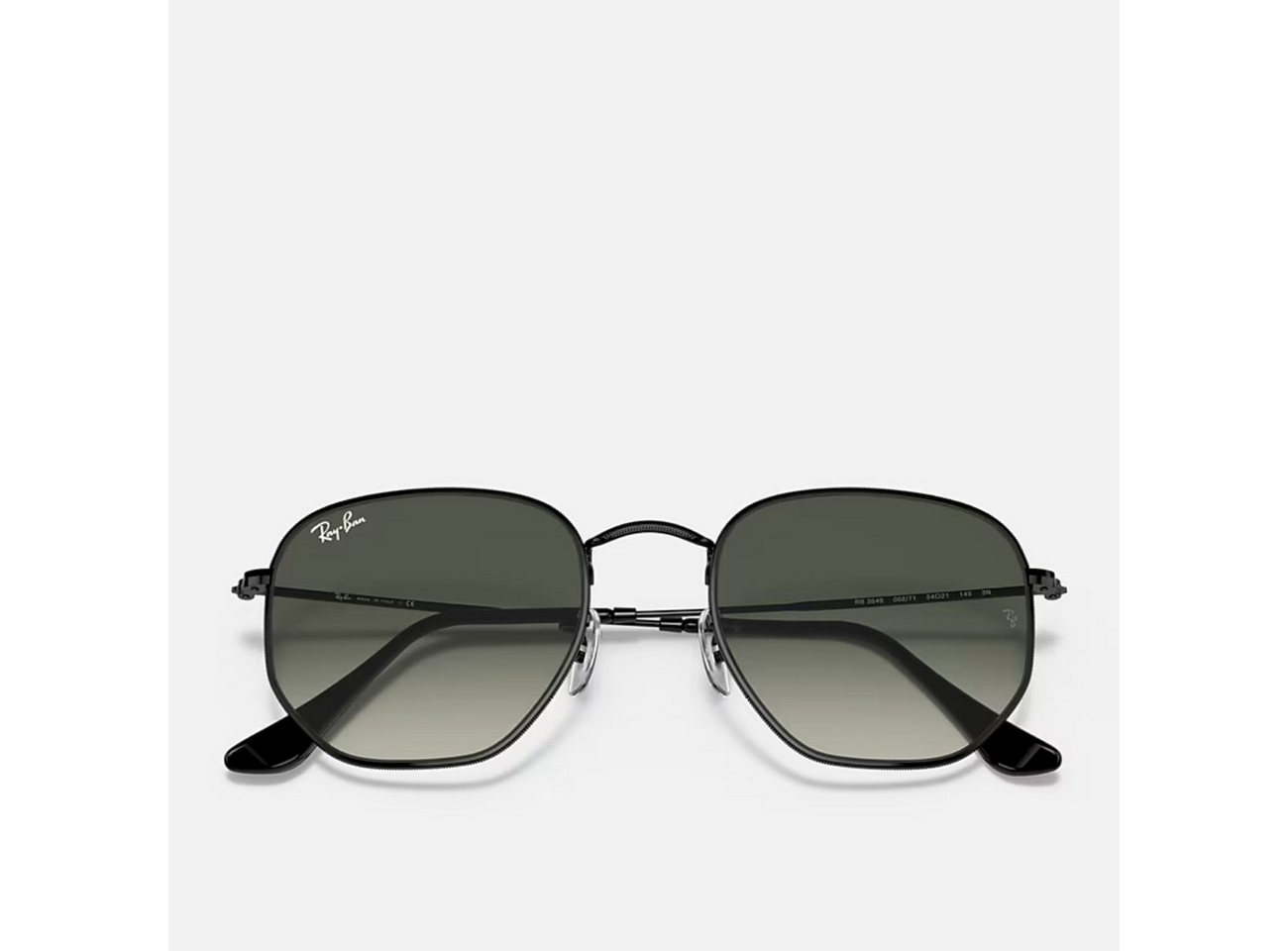 Ray-Ban Sonnenbrille Ray-Ban Hexagonal Black Grey Gradient – Bild 5 von 5