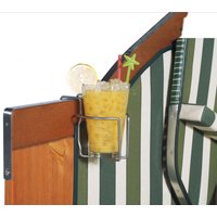 Strandkorb Getränkehalter Edelstahl