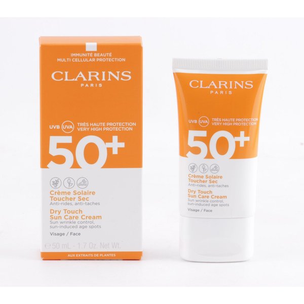 Clarins Sonnenschutzlotion Clarins - Dry Touch Cream Enriched SPF50+ 50ml - Face