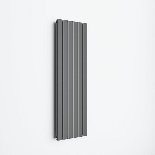 SONNI Designheizkörper Design Heizkörper Flach Anthrazit Doppellagig 1600x465mm Vertikal, Paneelheizkörper, Heizungsbereich 19~27m², Mittelanschuss