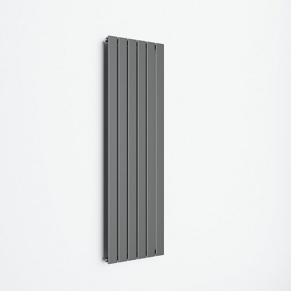 SONNI Designheizkörper Design Heizkörper Flach Anthrazit Einlagig 1600x465mm Vertikal, Paneelheizkörper, Heizungsbereich 11~16m², Mittelanschuss