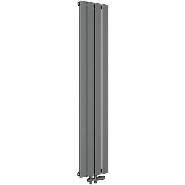 SONNI Designheizkörper Heizkörper Design Anthrazit Vertikal/Horizontal,Einlagig/Doppellagig, Paneelheizkörper mit Anthrazit/Chrom Multiblock