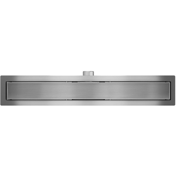 SONNI Duschrinne Edelstahl Duschrinne 2 IN 1 Design befliesbar Bodenablauf 30-150cm, extra flach Komplettset mit Geruchsstop und Haarsieb