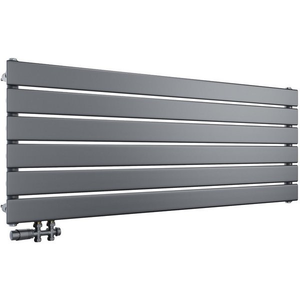 SONNI Heizkörper Heizkörper Wasserbeheizte Heizkörper,Breite 1200mm,Schwarz und Weiß