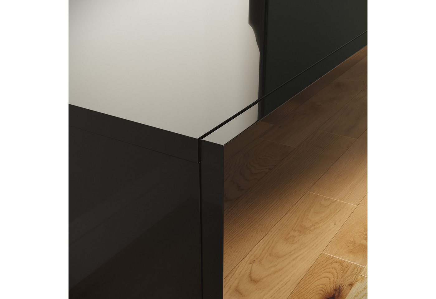 SONNI Lowboard Lowboard 200cm TV-Schrank hängend oder stehend Fernsehertisch, TV-Schränke, fernseher schrank für wohnzimmer – Bild 5 von 5