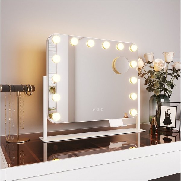 SONNI Schminkspiegel Schminkspiegel mit beleuchtung, Make-up, Hollywood Spiegel mit LED, 3 Farbe Licht