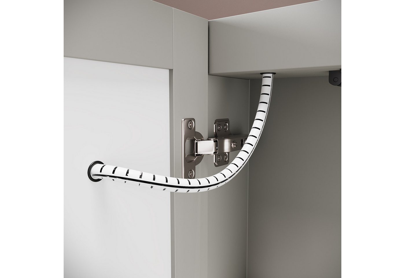 SONNI Spiegelschrank Badezimmerspiegelschrank, Spiegelschrank Badezimmer mit LED-Spiegel mit Beleuchtung, Anti-Beschlag, Licht in 3 Farbtemperaturen 90X60X13cm – Bild 4 von 5