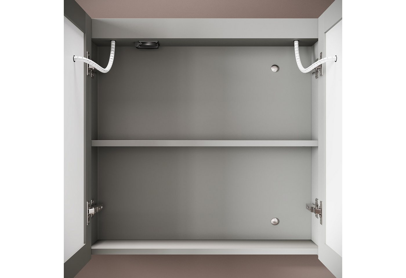SONNI Spiegelschrank Badezimmerspiegelschrank, Spiegelschrank Badezimmer mit LED-Spiegel mit Beleuchtung, Anti-Beschlag, Licht in 3 Farbtemperaturen 90X60X13cm – Bild 5 von 5