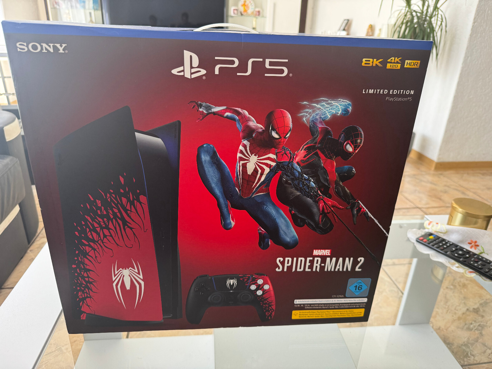 Sony PS5 Blu-Ray Edition Console Spider-Man 2 Limited Edition Bundle -...