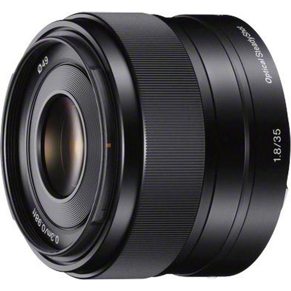 Sony SEL-35F18 E-Mount Standard Festbrennweiteobjektiv, (E 35mm F1.8, OSS, APS-C)