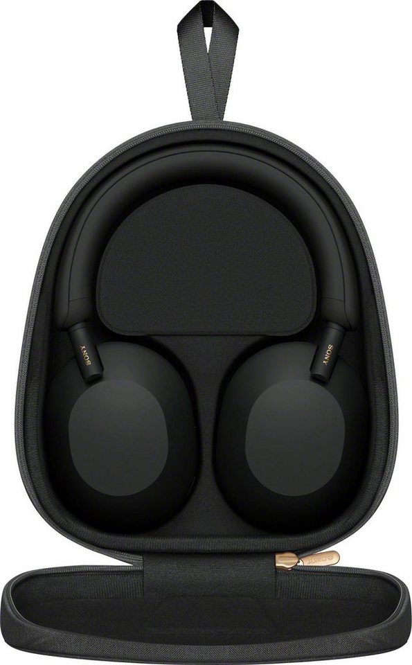 Sony WH1000XM5 Over-Ear-Kopfhörer (Freisprechfunktion, Hi-Res, Multi-Point-Verbindung, Noise-Cancelling, Rauschunterdrückung, Sprachsteuerung, Alexa, Google Ass – Bild 5 von 5
