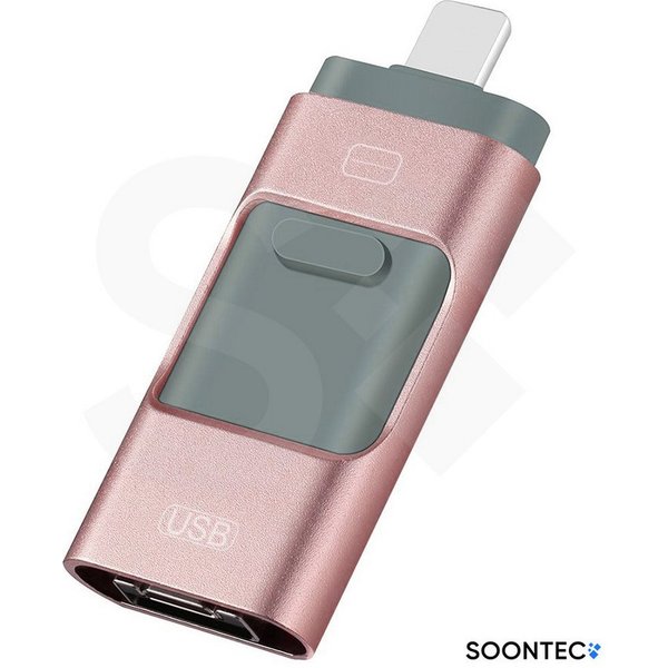 SOONTEC SOONTEC 3.0 USB-Stick 3 in 1 MICRO USB / USB / Lightning für iPhone USB-Stick (Lesegeschwindigkeit 80,00 MB/s)