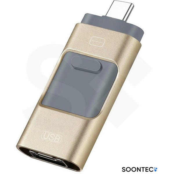 SOONTEC SOONTEC 3.0 USB-Stick 3 in 1 MICRO USB / USB / Lightning für iPhone USB-Stick (Lesegeschwindigkeit 80,00 MB/s)