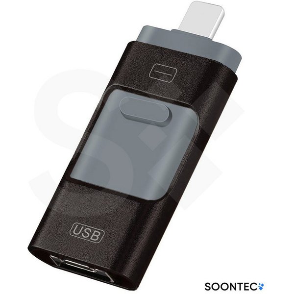 SOONTEC SOONTEC 3.0 USB-Stick 3 in 1 MICRO USB / USB / Lightning für iPhone USB-Stick (Lesegeschwindigkeit 80,00 MB/s)