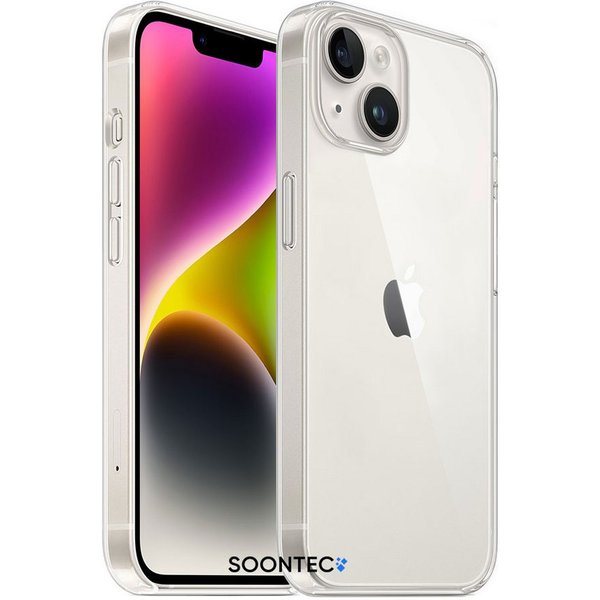 SOONTEC Handyhülle Hülle für iPhone mit MagSafe Clear Case Schutz aus transparentem Acryl, für iPhone Reihe 15/14