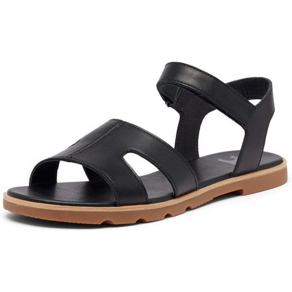 Sorel Ella III Ankle Strap (Leder) schwarz Damen Sandale