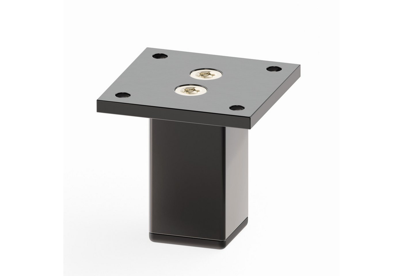 sossai® Möbelfuß Aluminium Möbelfüße in Schwarz, (4-St) – Bild 4 von 5