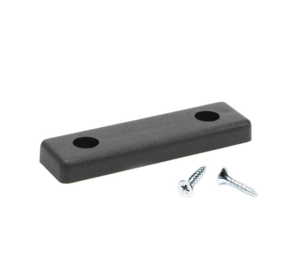sossai® Möbelfuß Möbelgleiter in Schwarz mit Schrauben, (8-St), 50x14x5mm – Bild 2 von 5