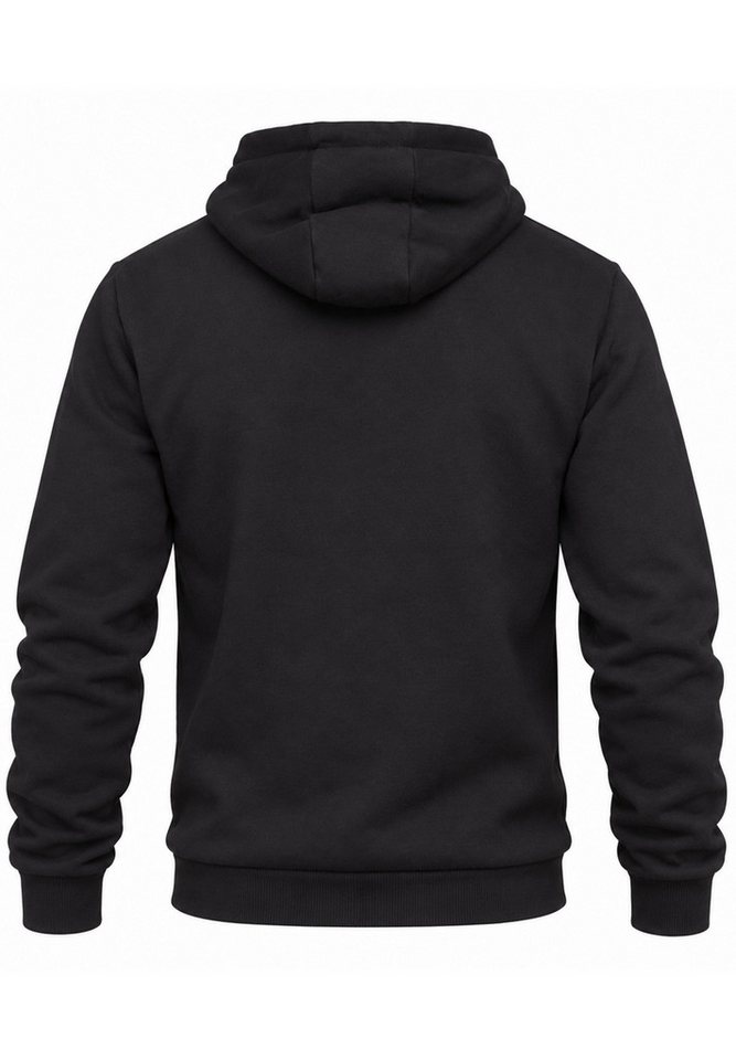 SOULSTAR Hoodie Basic Pullover für Herren Kapuzenpullover Kapuzen-Sweatshirt Sweater – Bild 2 von 2