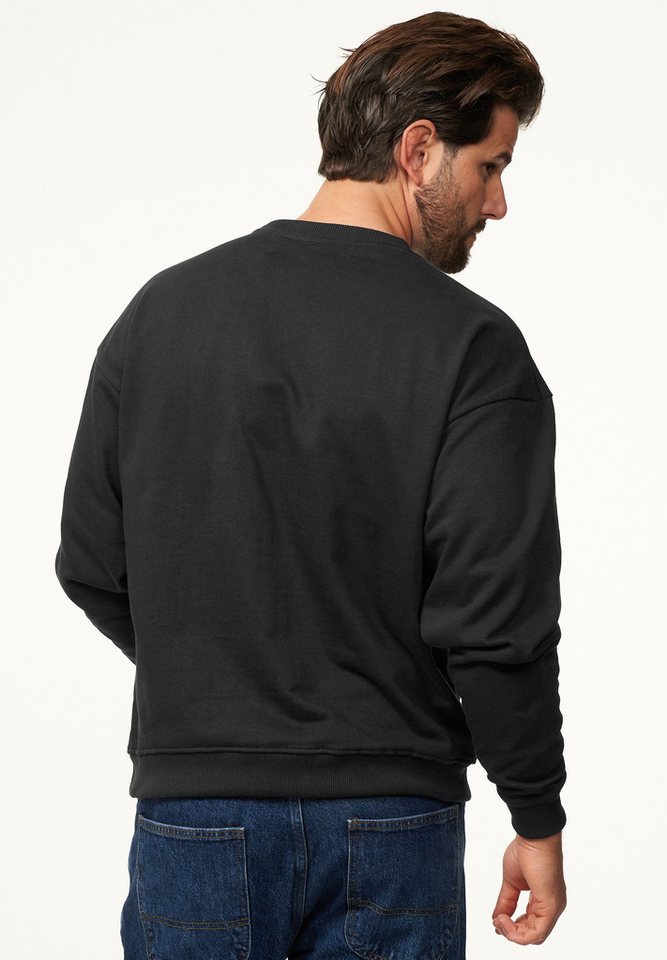 SOULSTAR Sweatshirt S2PAJU Herren Oversize Pullover mit Rundhals-Ausschnitt Crew-Neck Sweater – Bild 3 von 3