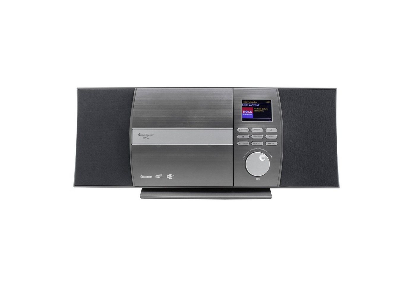 Soundmaster ICD1010AN Internetradio mit CD-Player DAB+ Bluetooth USB Internet-Radio (Internet, DAB+, UKW-RDS, 10 W, Equalizer, steuerbar per Fernbedienung oder  – Bild 4 von 5