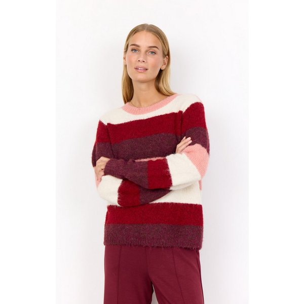soyaconcept Strickpullover SC-ILENE 3 aus Polyester, Nylon, Wolle und Elasthan, normale Passform, elastisch