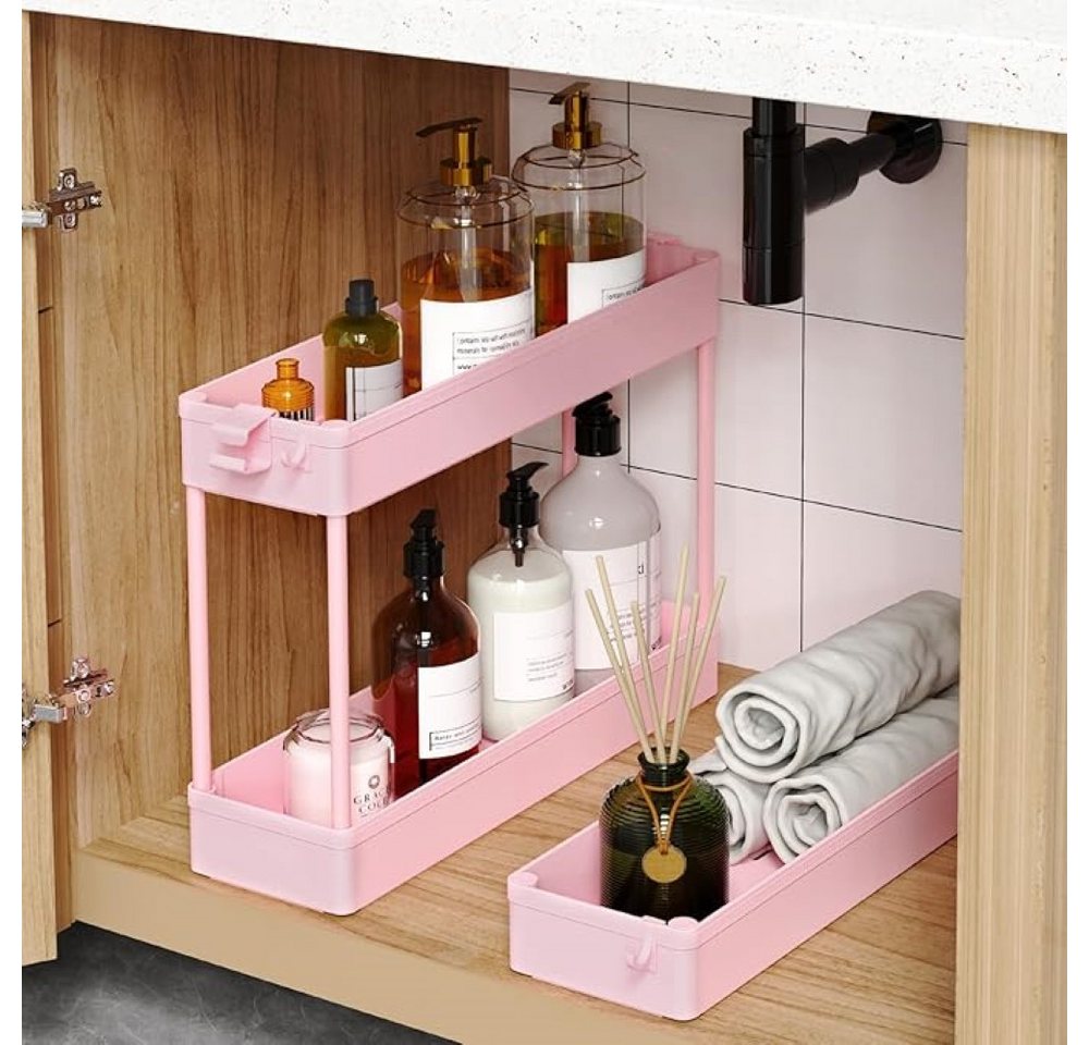 SPACEKEEPER Servierwagen 3-stöckiger schmaler Rollwagen, Badorganizer, Küchenorganizer, (1 St), Mobiler Aufbewahrungswagen für enge Nischen, Küche & Wäscherei – Bild 3 von 5