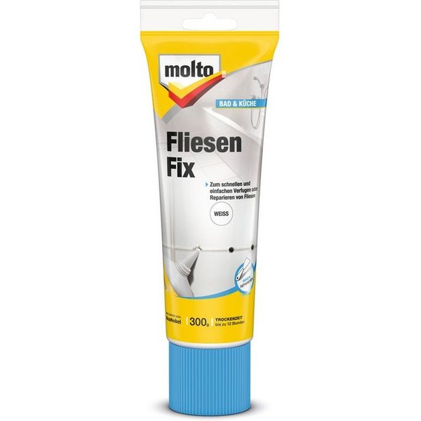 MOLTO Spachtelmasse MOLTO 3in1 Fliesenfix, weiß, 300g
