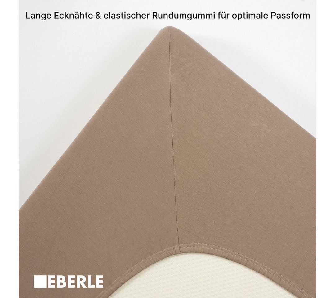 bellana Spannbettlaken bellana Aqua mit Elasthan, 160 g/m², Jersey-Elasthan, Gummizug: rundum, (1 Stück), Spannbetttuch für Matratzen bis 35cm Höhe, bügelfrei,  – Bild 4 von 5