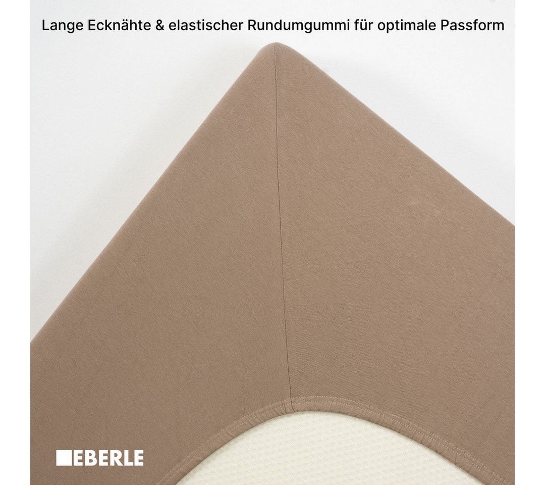 bellana Spannbettlaken bellana deluxe mit Elasthan, Jersey 230 g/m², Premium-Qualität, Jersey-Elasthan, Gummizug: rundum, (1 Stück), mit 5% Elasthan, für Matrat – Bild 3 von 5
