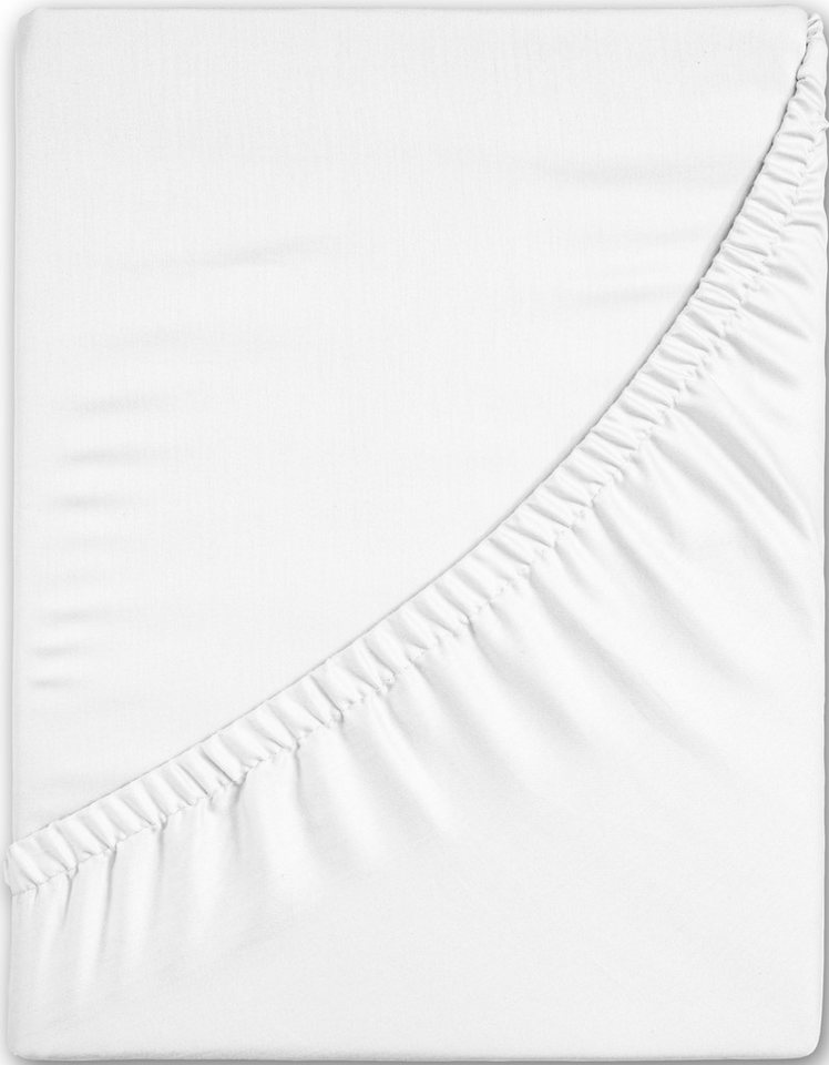 hip Spannbettlaken Hip in Gr. 90x200, 140x200 oder 180x200 cm, Satin, Gummizug: rundum, (1 Stück), 100% Baumwolle, Mako-Satin, Rundumgummi, bis 25 cm Höhe – Bild 2 von 5