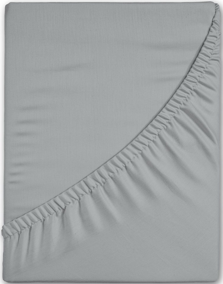 good morning Spannbettlaken Renforcé Good Morning, Renforcé, Gummizug: rundum, (1 Stück), 100% Baumwolle, Renforcé, Rundumgummi, bis 25 cm höhe, 80x200, Weiß – Bild 2 von 5