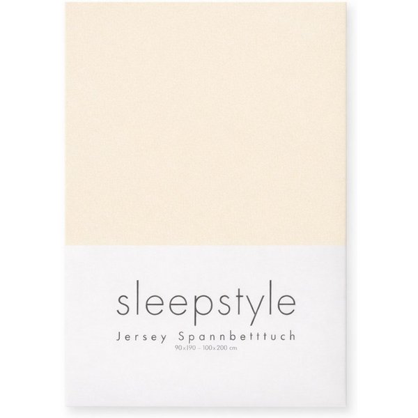 Sleepstyle Spannbettlaken SleepStyle, Jersey, Gummizug: rundum, (1 Stück), 100% Baumwolle