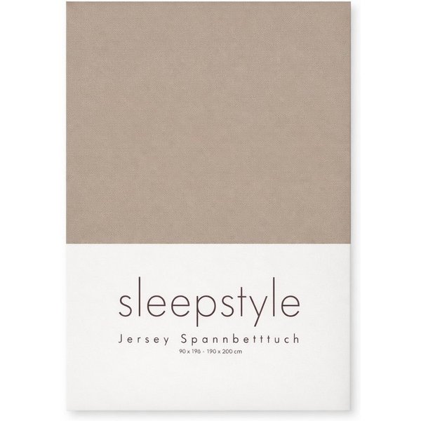 Sleepstyle Spannbettlaken SleepStyle, Jersey, Gummizug: rundum, (1 Stück), 100% Baumwolle