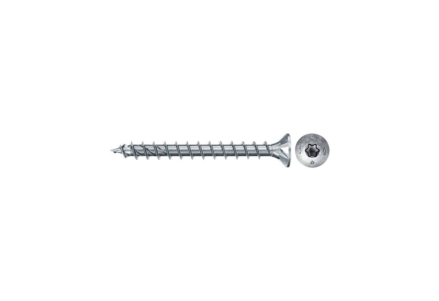 fischer Spanplattenschraube fischer Power-Fast II 5,0x70 SK blvz VG TX 50 100 Stk – Bild 5 von 5