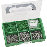 SPAX Dübel-Schrauben-Set »L-BOXX Mini«, 481-teilig mit 6 Abmessungen