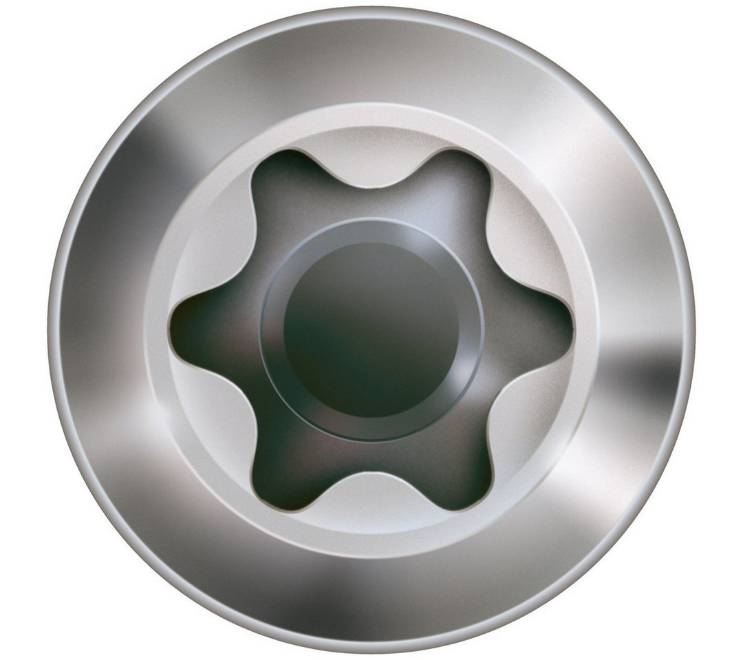 SPAX Fassadenschraube Fassadenschraube, Linsensenkkopf, Edelstahl A2, T-STAR plus TX 15, (100 St) – Bild 3 von 3
