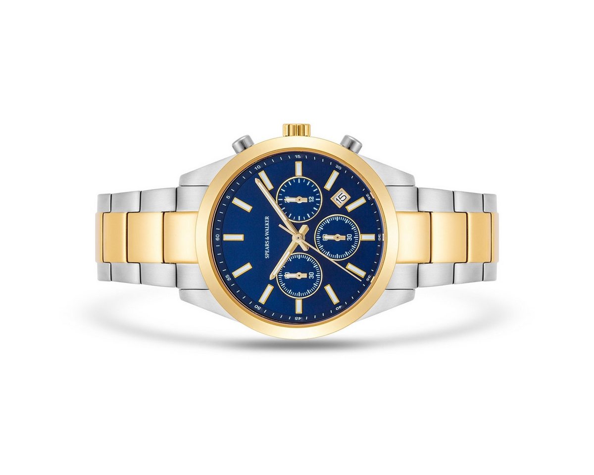 Spears & Walker Chronograph silber/gelbgold – Bild 2 von 5