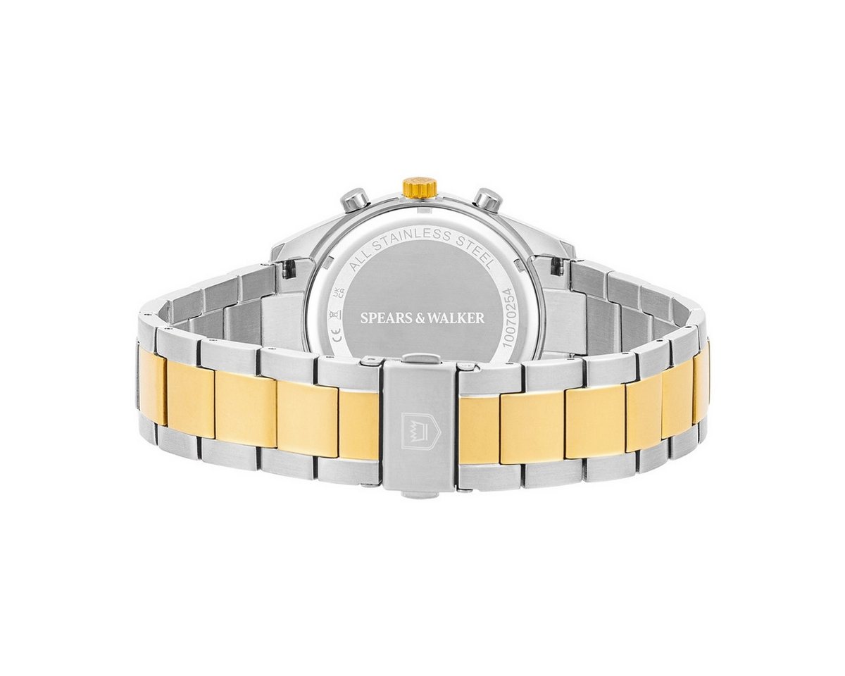 Spears & Walker Chronograph silber/gelbgold – Bild 4 von 5